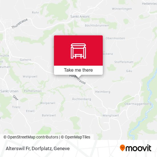 Alterswil Fr, Dorfplatz map