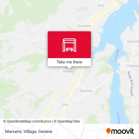 Marsens, Village map