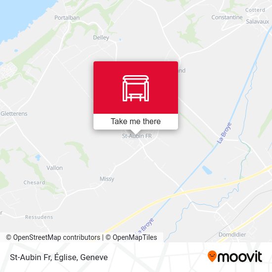 St-Aubin Fr, Église map