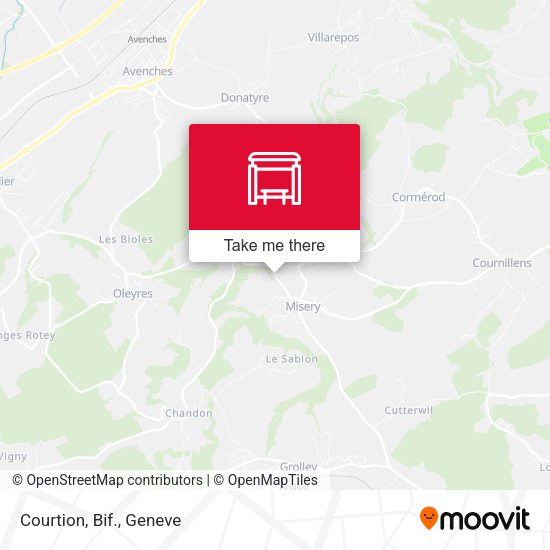 Courtion, Bif. map