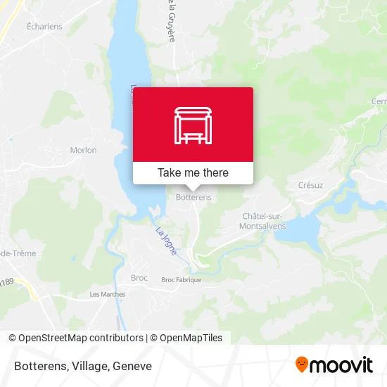 Botterens, Village map