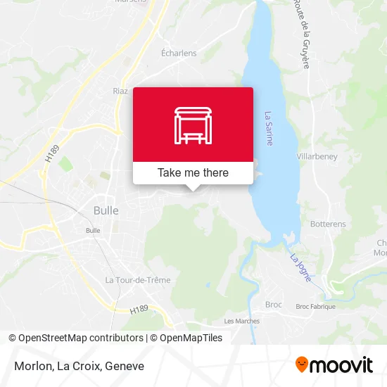 Morlon, La Croix map