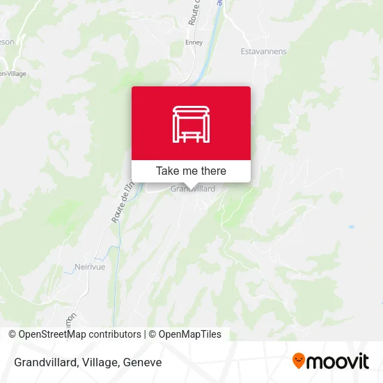 Grandvillard, Village map