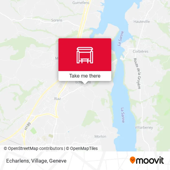 Echarlens, Village map