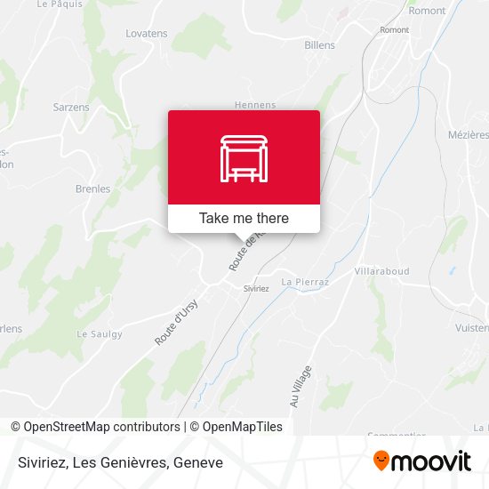 Siviriez, Les Genièvres map