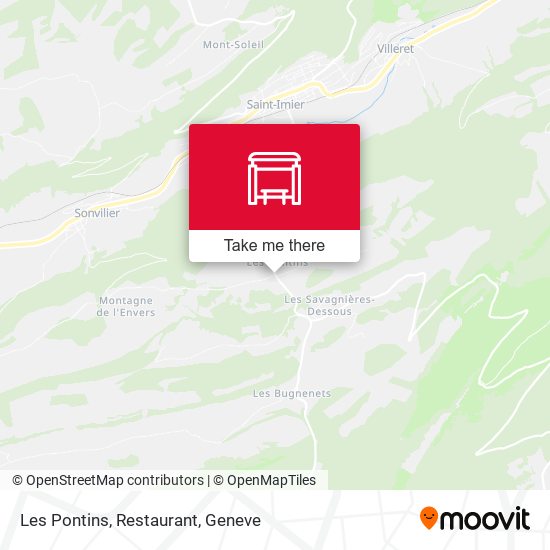 Les Pontins, Restaurant Karte