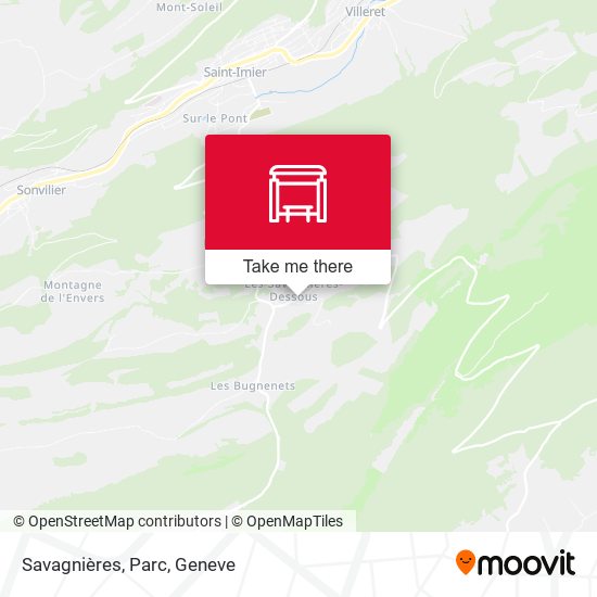Savagnières, Parc map