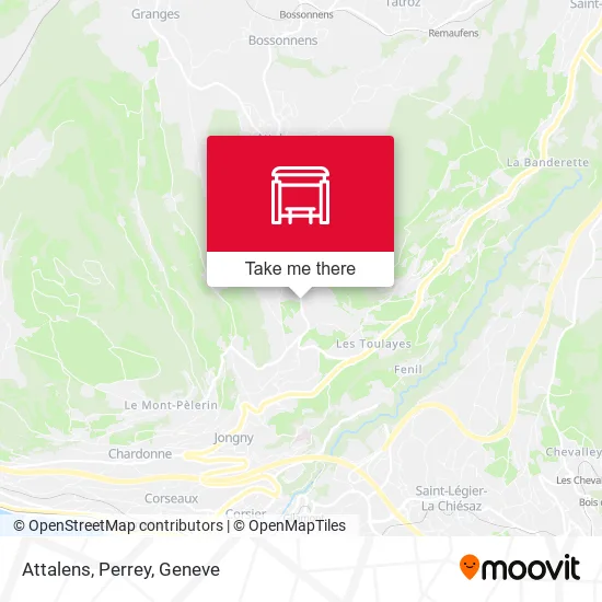 Attalens, Perrey map
