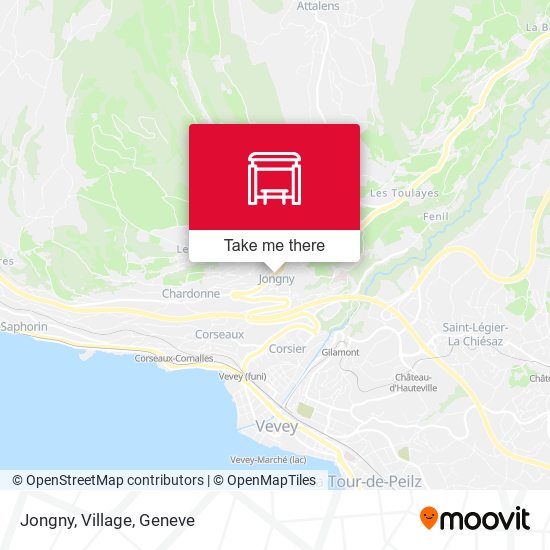 Jongny, Village map