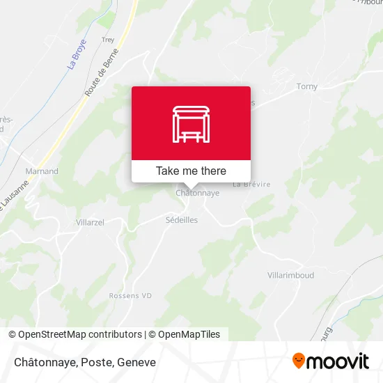 Châtonnaye, Poste map