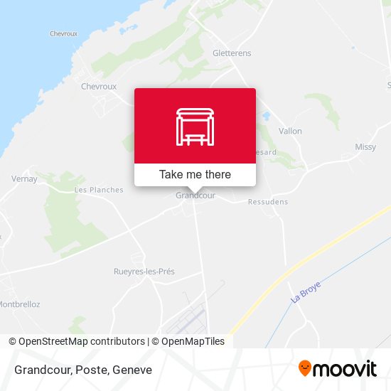 Grandcour, Poste map