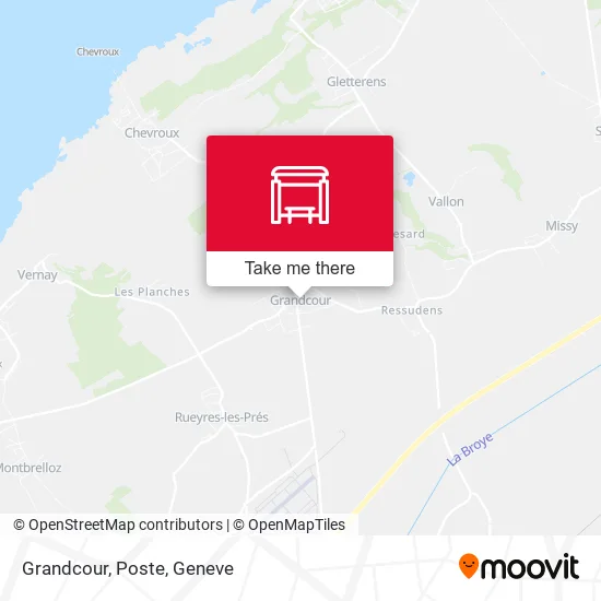 Grandcour, Poste map