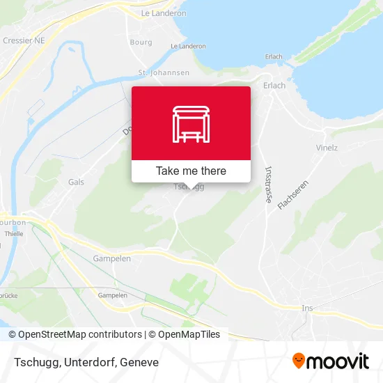 Tschugg, Unterdorf map