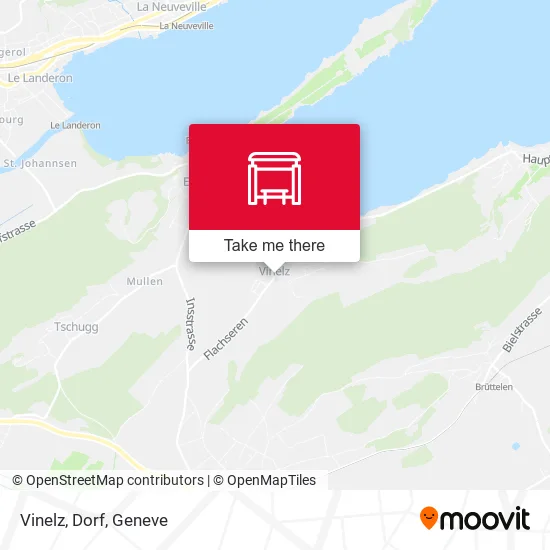 Vinelz, Dorf map