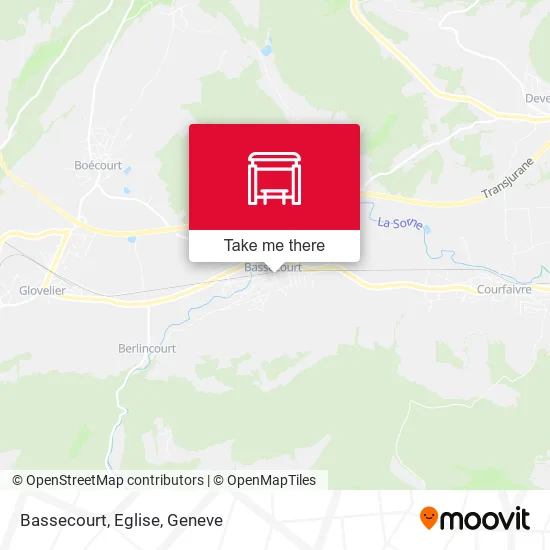 Bassecourt, Eglise map