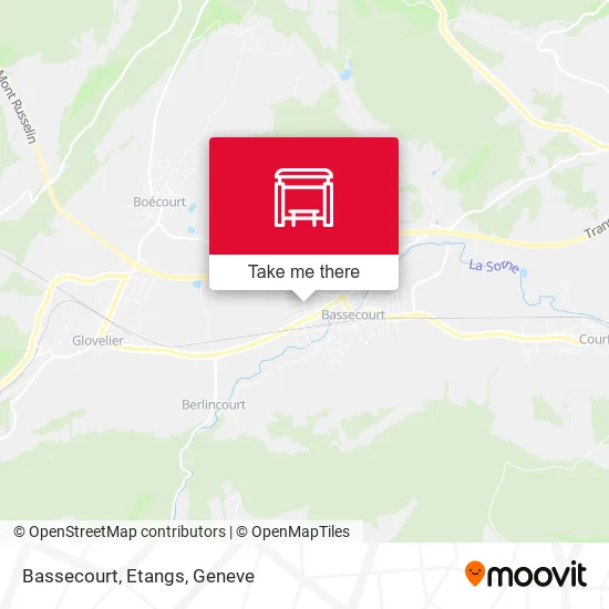 Bassecourt, Etangs map