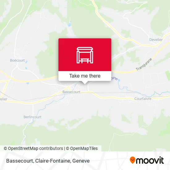 Bassecourt, Claire-Fontaine map