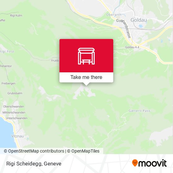 Rigi Scheidegg map