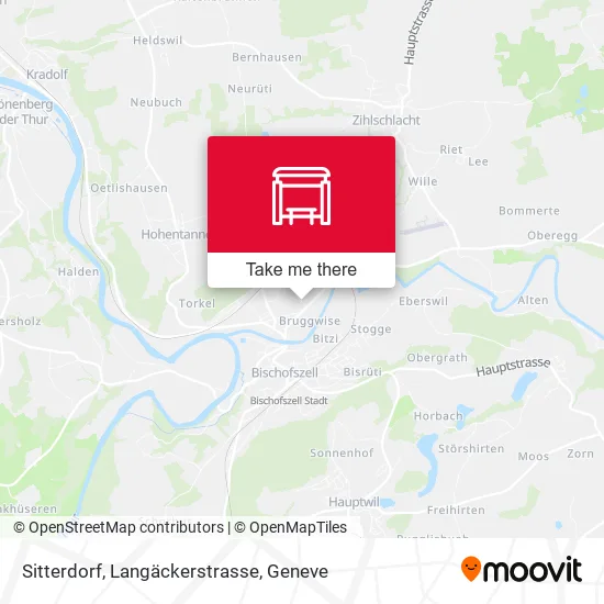 Sitterdorf, Langäckerstrasse map