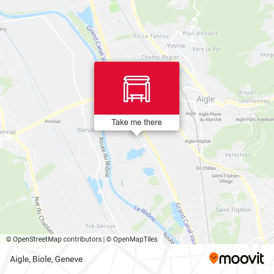 Aigle, Biole map
