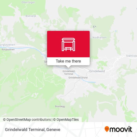 Grindelwald Terminal map