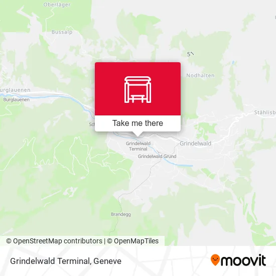 Grindelwald Terminal map