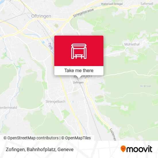 Zofingen, Bahnhofplatz map