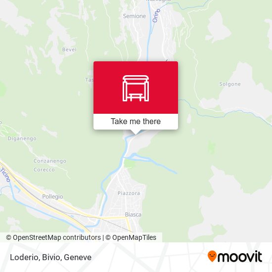 Loderio, Bivio map