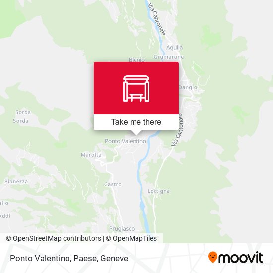 Ponto Valentino, Paese map