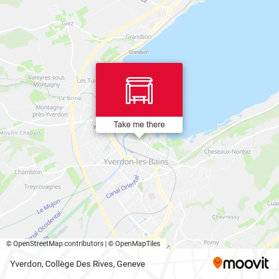 Yverdon, Collège Des Rives map
