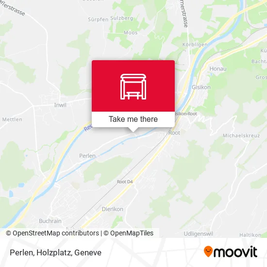 Perlen, Holzplatz map