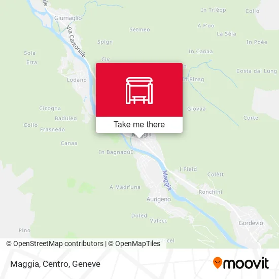 Maggia, Centro map