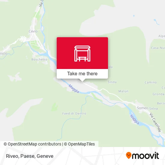 Riveo, Paese map