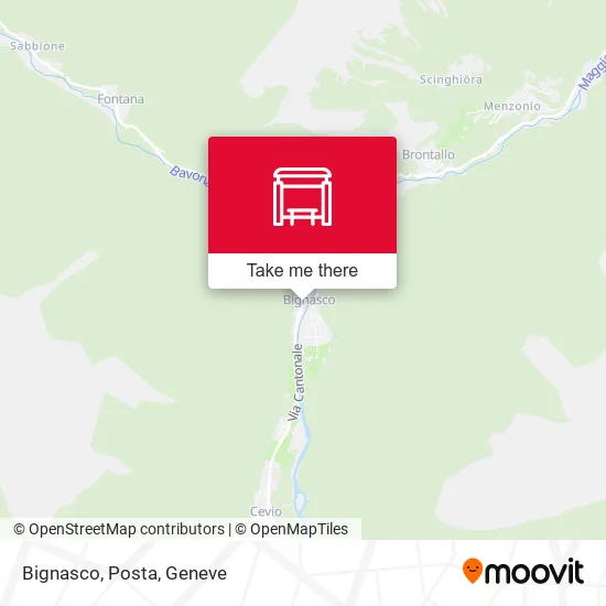 Bignasco, Posta map