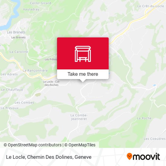 Le Locle, Chemin Des Dolines map