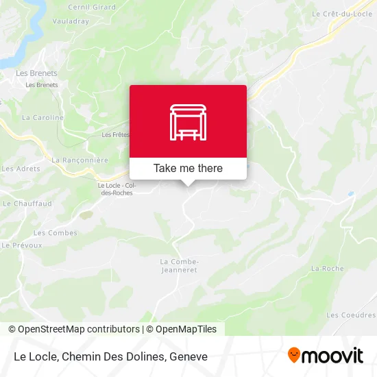 Le Locle, Chemin Des Dolines map