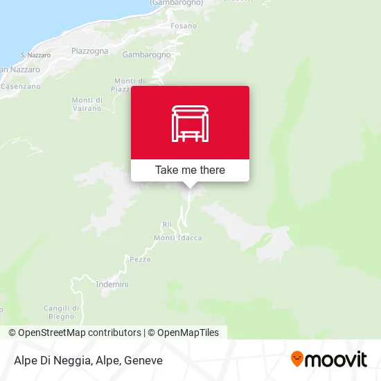 Alpe Di Neggia, Alpe map