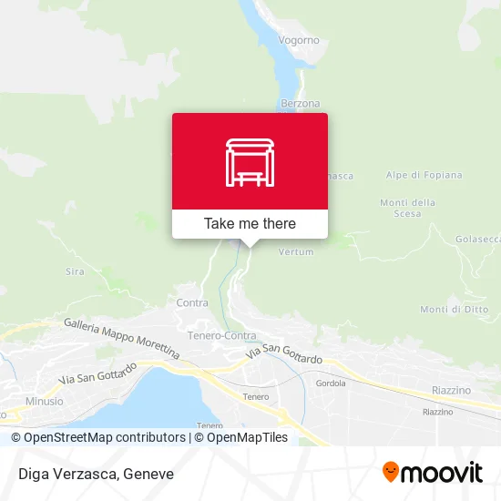Diga Verzasca map