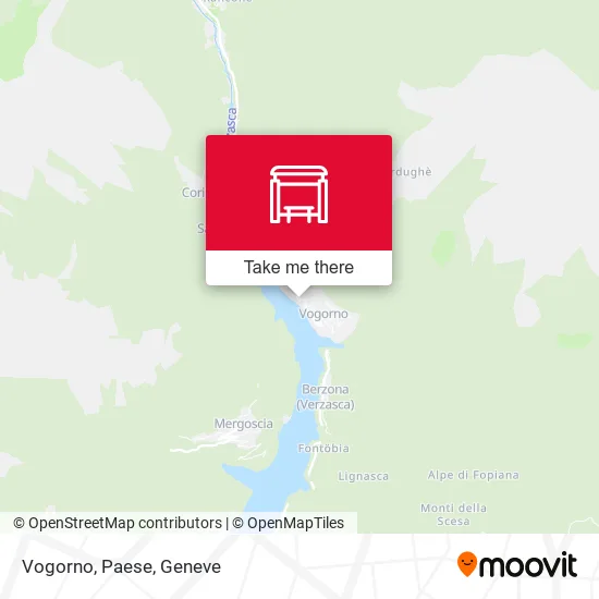 Vogorno, Paese map