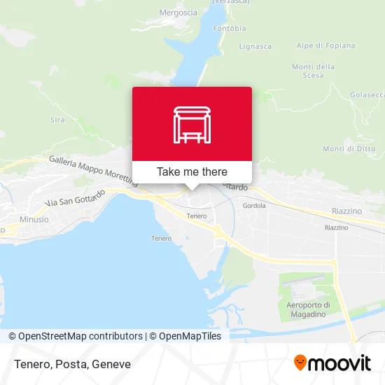 Tenero, Posta map