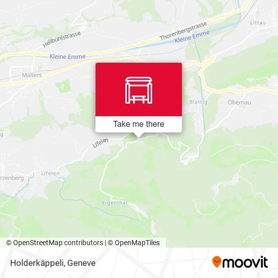 Holderkäppeli map