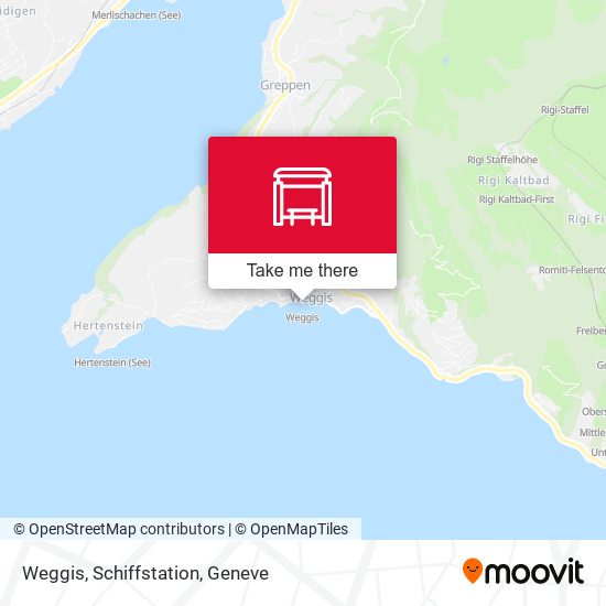 Weggis, Schiffstation map