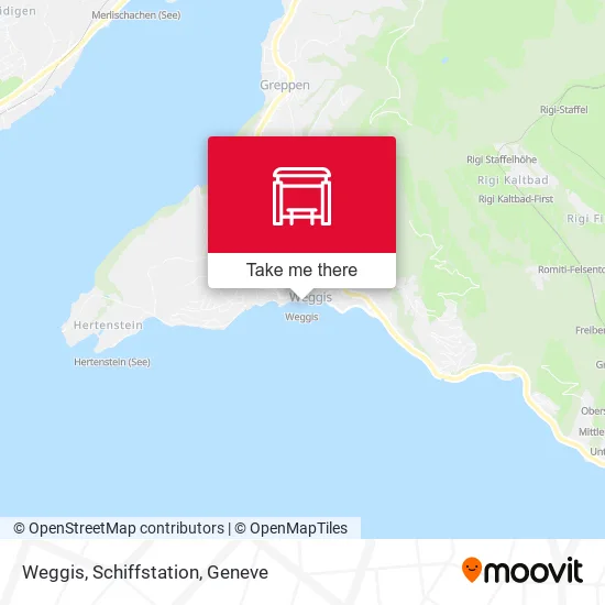 Weggis, Schiffstation map