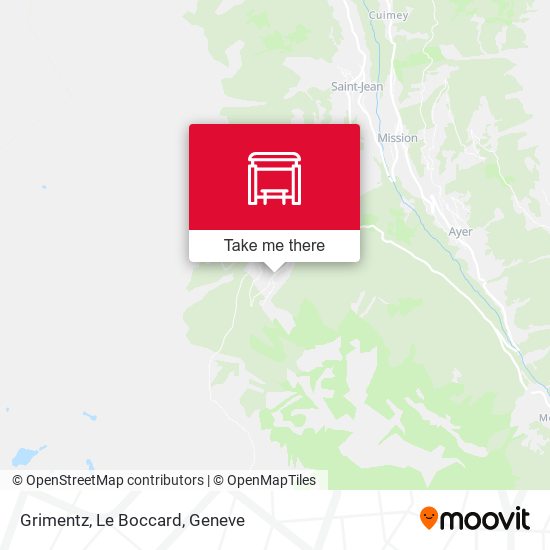 Grimentz, Le Boccard map