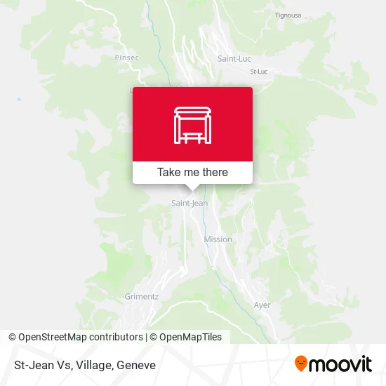 St-Jean Vs, Village map