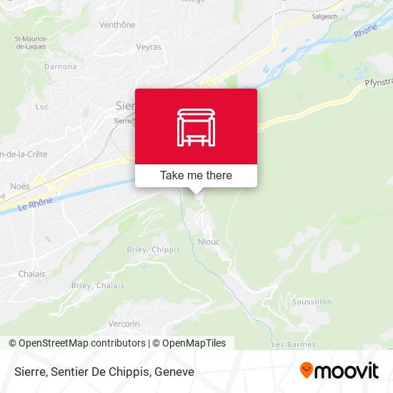 Sierre, Sentier De Chippis plan