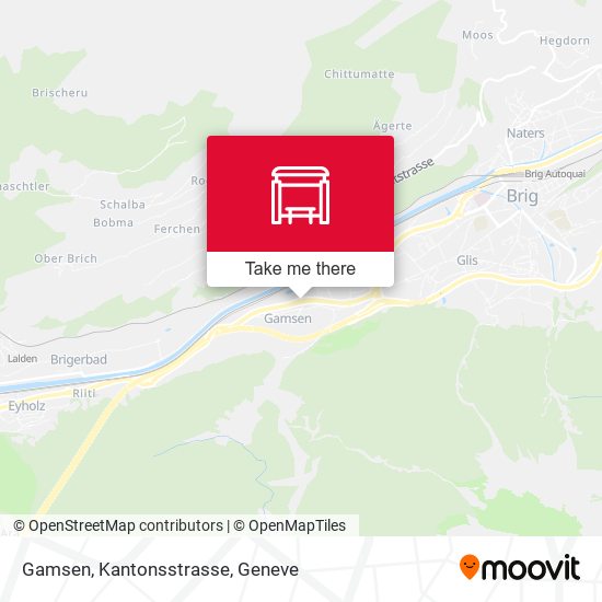 Gamsen, Kantonsstrasse map