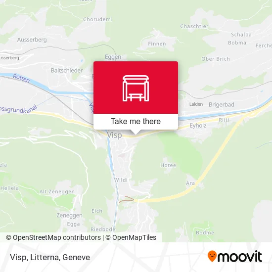 Visp, Litterna map