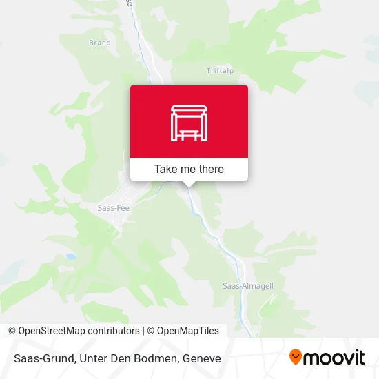 Saas-Grund, Unter Den Bodmen plan