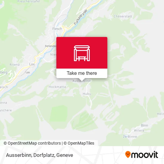 Ausserbinn, Dorfplatz map